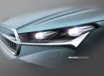 Skoda опубликовала новые тизерные изображения кроссовера Enyaq