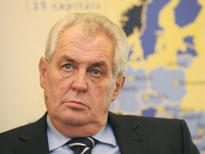 Spokesman: Czech president hospitalized after arm injury