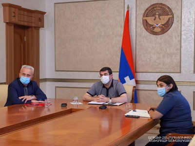 Karabakh President holds remote conversation with Armenia High Commissioner for Diaspora Affairs