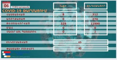 Eight new cases of coronavirus reported in Karabakh