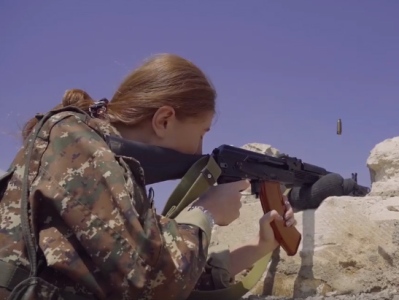 Women's combat, shooting training video is posted on Armenia PM wife’s Facebook