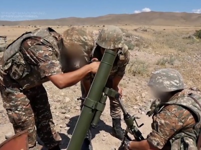 What are Armenia-made grenade launchers, landmines capable of? (VIDEO)