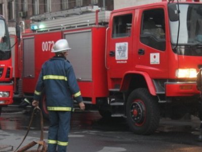 Բերդ քաղաքում մեքենա է այրվել