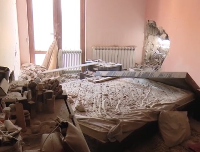 Azerbaijani army targets population and fires with weapons of large calibers in Stepanakert