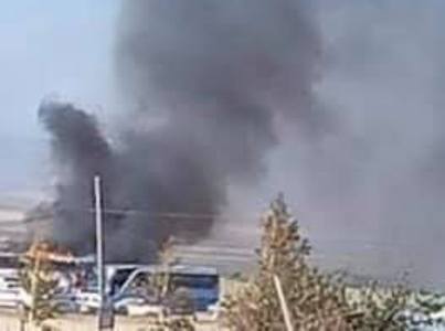MOD representative: Civilian bus on fire in Armenia’s Vardenis after being hit by Azerbaijan drone
