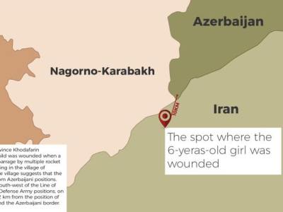 Azerbaijani projectile falls on house in Parviskhanlu village of Iran, 6-year-old wounded