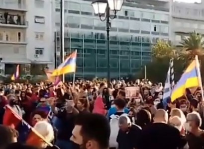 «Арцах наш»: Армяне диаспоры провели акции протеста в разных уголках мира
