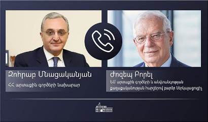 Armenia FM holds phone talks with EU High Representative