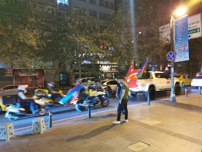 Turkish ultranationalists continue anti-Armenian car marches in Istanbul
