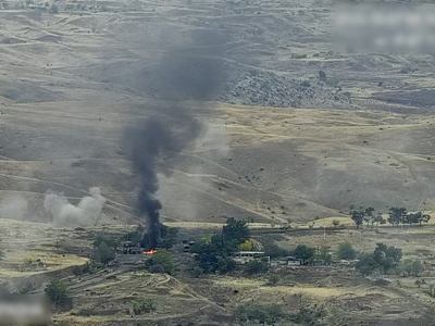 Пресс-секретарь министра обороны Армении опубликовала фотографии разгрома азербайджанской военной колонны