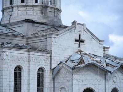 Artsakh President: St. Ghazanchetsots Church in Shushi also became target by terrorists (PHOTOS)