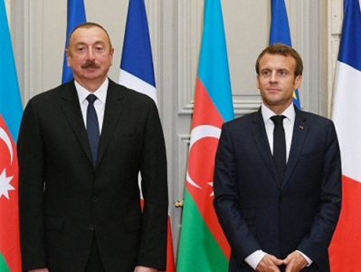 Macron, Aliyev discuss escalation in Nagorno-Karabakh conflict zone