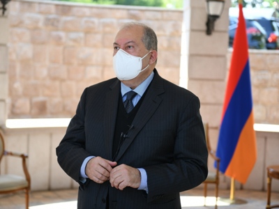 Armenia President informs Emomali Rahmon about latest developments in Nagorno-Karabakh