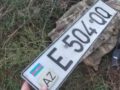 Арцрун Ованнисян опубликовал фотографии транспортного средства с азербайджанскими госномерами