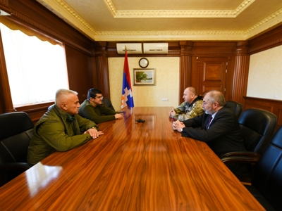 Президент Арцаха принял руководителя Союза добровольцев Крыма Армена Мартояна