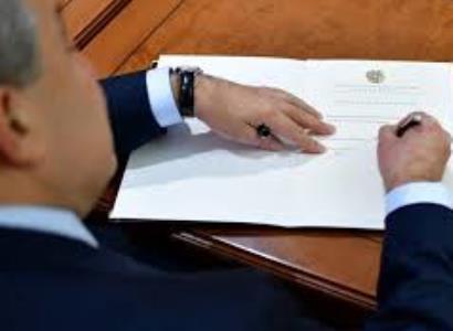 ՀՀ նախագահը ստորագրել է «Վարձկանների հավաքագրման, օգտագործման, ֆինանսավորման եւ ուսուցման դեմ» կոնվենցիայի մասին օրենքը