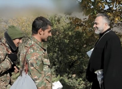 Leader of Armenian Diocese of Romania is on frontline