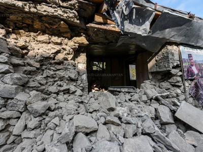 Aftermath of Wednesday’s shelling of Karabakh’s Shushi (PHOTOS)