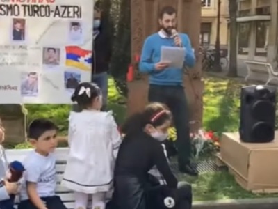 Армяне проводят демонстрации в Испании в защиту Арцаха