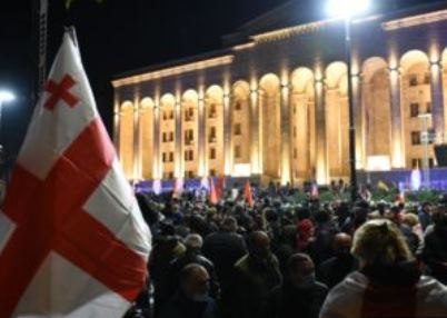 Թբիլիսիում վերսկսվել է բողոքի ցույցը