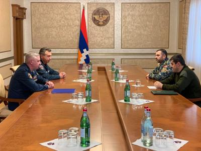 Artsakh President receives officials of Russian Ministry of Emergency Situations