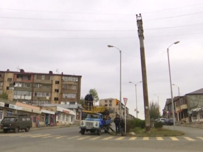 Electricity, natural gas supply in Stepanakert practically completely restored with Russia peacekeepers’ assistance