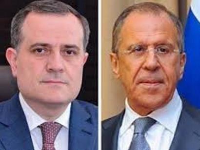 Russia and Azerbaijan FMs discuss progress of implementation Nagorno-Karabakh agreements.