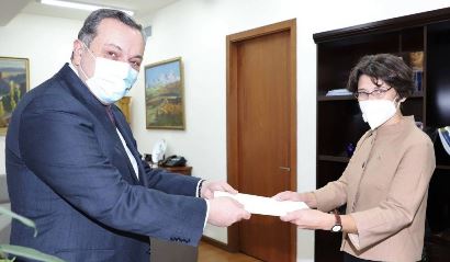 Էստոնիայի նորանշանակ դեսպանն իր հավատարմագրերի պատճենը հանձնեց ՀՀ ԱԳ փոխնախարարին