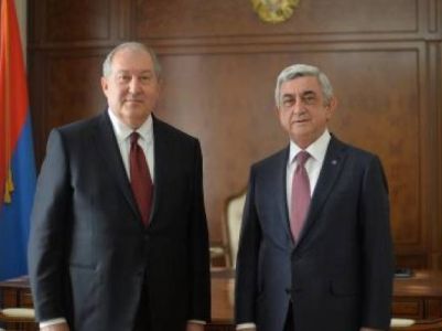Armen Sarkissian meets with Armenia 3rd President
