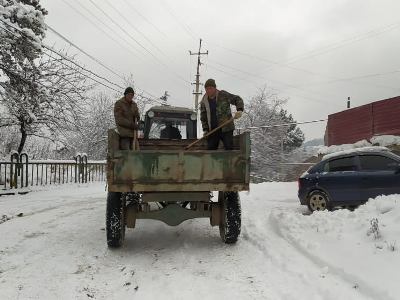 Բերդում առատ ձյուն է տեղացել (ֆոտո)