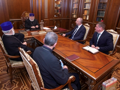 His Holiness Karekin II, Belarus Ambassador discuss allocation of land for construction of Armenian church in Minsk