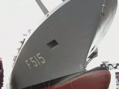 В Турции спустили на воду первый фрегат собственного производства