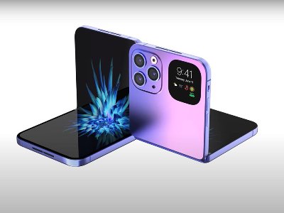Дизайн первого смартфона от Apple с гибким экраном будет напоминать раскладушку от Samsung