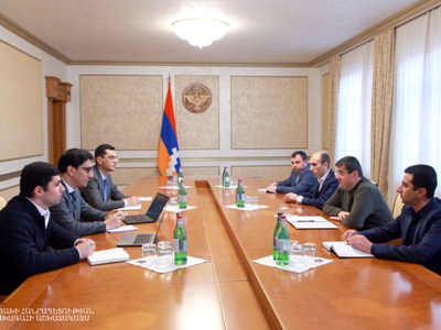 Karabakh President receives delegation led by Armenia Representative before ECHR