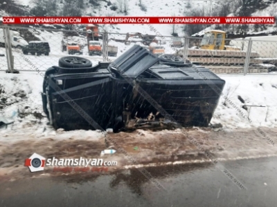 Mercedes G-55 մակնիշի մեքենան Դիլիջանում կողաշրջվել է, կան վիրավորներ