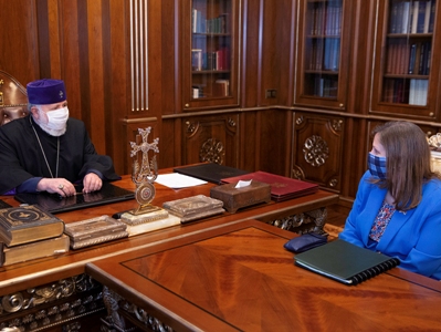 Catholicos of All Armenians, US ambassador discuss preservation of spiritual, cultural heritage in occupied territories