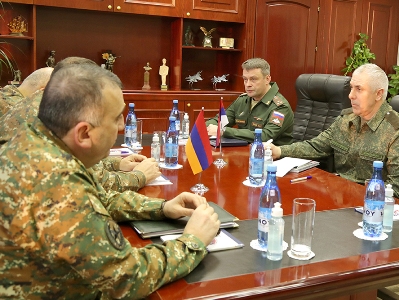 Արտակ Դավթյանն ընդունել է ՌԴ խաղաղապահ զորախմբի հրամանատարին