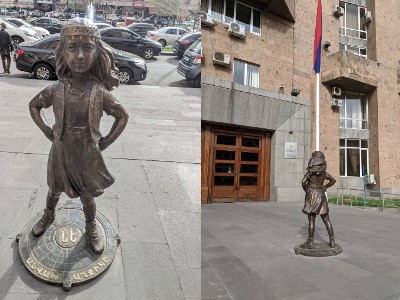 «Անվախ աղջկա» արձանը Մանե Թանդիլյանի նվերն է աշխատանքի և սոցիալական հարցերի նախարարությանը․ խոսնակ