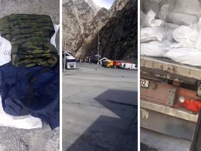 Грузовики с бронежилетами, застрявшие на границе, спустя месяц вернулись в РФ. Грузия запретила въезд
