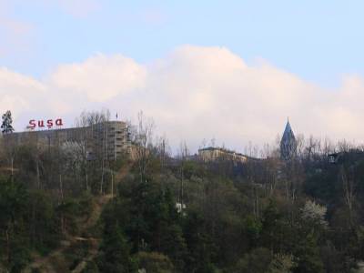 Karabakh official: Azerbaijanis remove domes of Holy Savior Ghazanchetsots Cathedral in Shushi ahead of May 9th