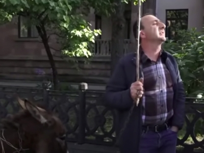Man who brought donkey to outside Armenia legislature is identified