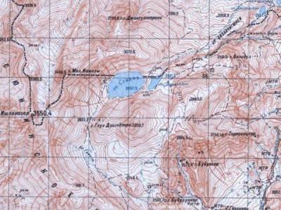 Soviet military map proves eastern, western and southern shores of Sev Lake unequivocally belong to Armenia