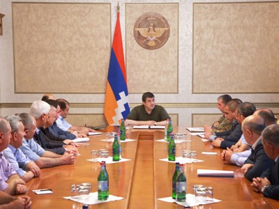 Արցախի նախագահն ընդունել է «Արցախի պահեստազորի սպաների միություն» ՀԿ վարչության անդամներին