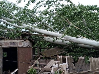 Ակունք գյուղում վնասներ՝ քամու հետևանքով. Վնասվել է 40 տանիք, 240 պտղատու ծառ, 4 ջերմատուն, գազատար (ֆոտո)