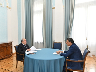 Նախագահ Արմեն Սարգսյանն ու մարդու իրավունքների պաշտպանը քննարկել են հայ–ադրբեջանական սահմանին տիրող իրավիճակը