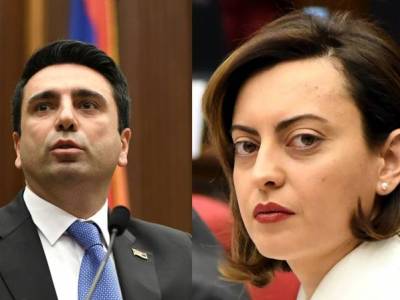 Լենա Նազարյանն ու Ալեն Սիմոնյանը վրացի գործընկերներին վրացերեն ուղերձ են հղել