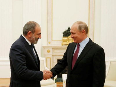 Russia’s Putin to Armenia’s Pashinyan: Relations between our countries are developing very successfully