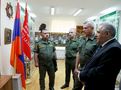 Armenia acting MOD visits Border Guards Department of Russia Federal Security Service