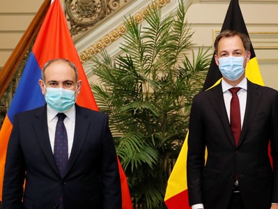 Armenia's Pashinyan meets with Belgian PM Alexander De Croo