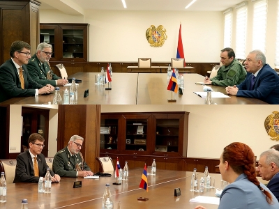 Armenia acting MOD receives Netherlands Ambassador